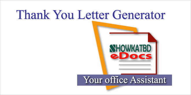 FREE Thank you Letter Generator