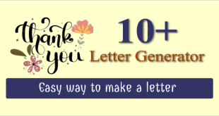 Thank You Letter Maker | Showkatbd eDocs