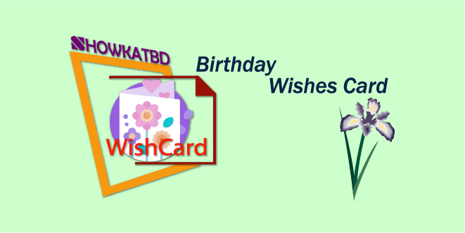 Birthday wishes card