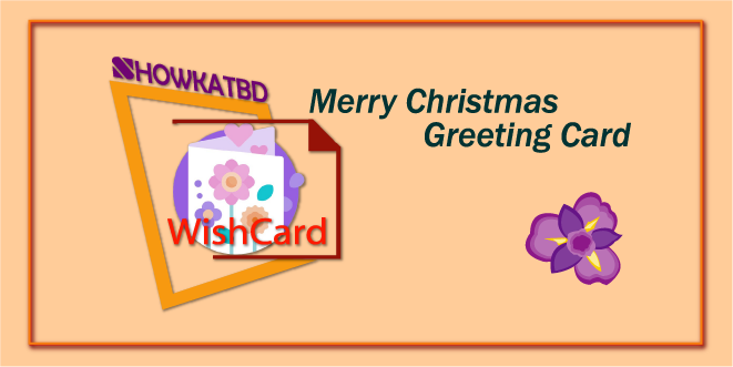 Merry Christmas Greeting Card
